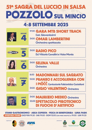 51ª edizione 2025 – Sagra del Luccio in Salsa