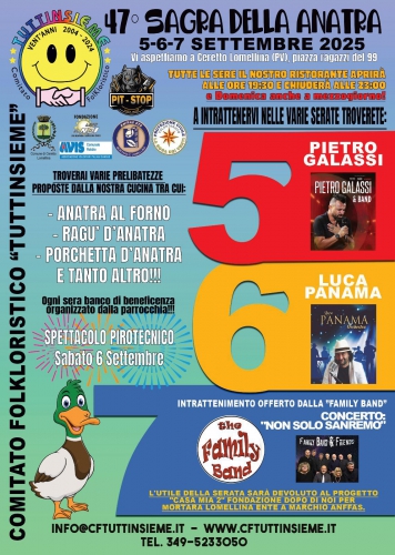 47ª edizione 2025 – Sagra dell’Anatra