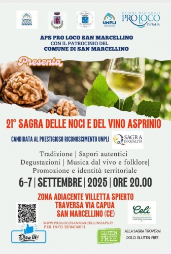 Sagra delle Noci e del Vino Asprinio 2025