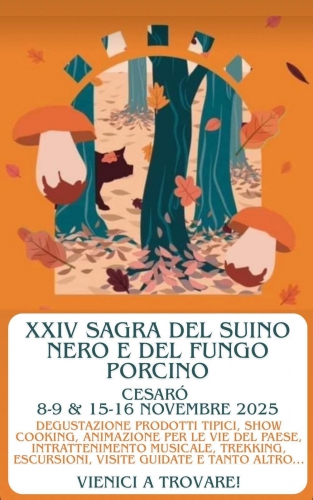 Sagra del Suino Nero e del Fungo Porcino 2025