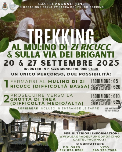 Trekking al Mulino di Zi Ricucc & Sulla Via dei Briganti 2025