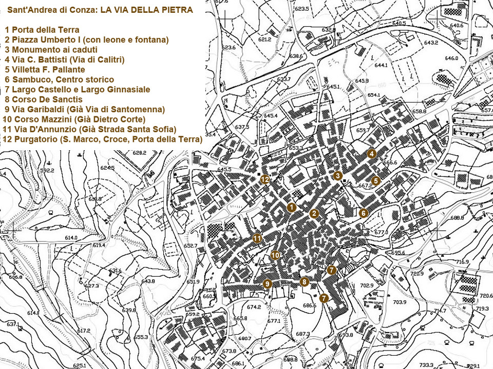 Mappa Via della Pietra