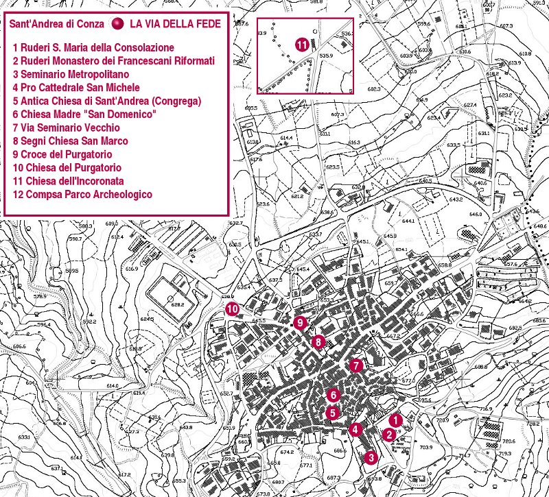 Mappa de 'La Via della Fede'