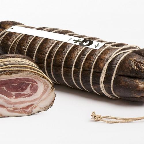  Foto Pancetta Stagionata di Maiale Nero