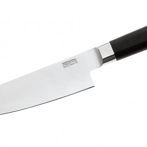 Foto Coltello cucina manico nero soft touch 20cm