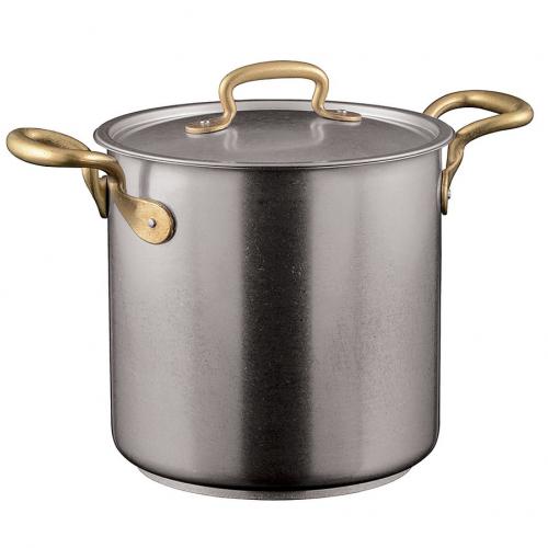  Foto Pentola con coperchio linea 1965 Vintage inox