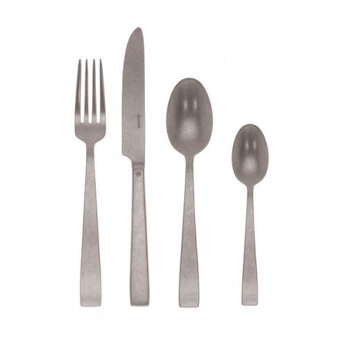  Foto Servizio posate da tavola per 6 persone linea Flat Vintage inox