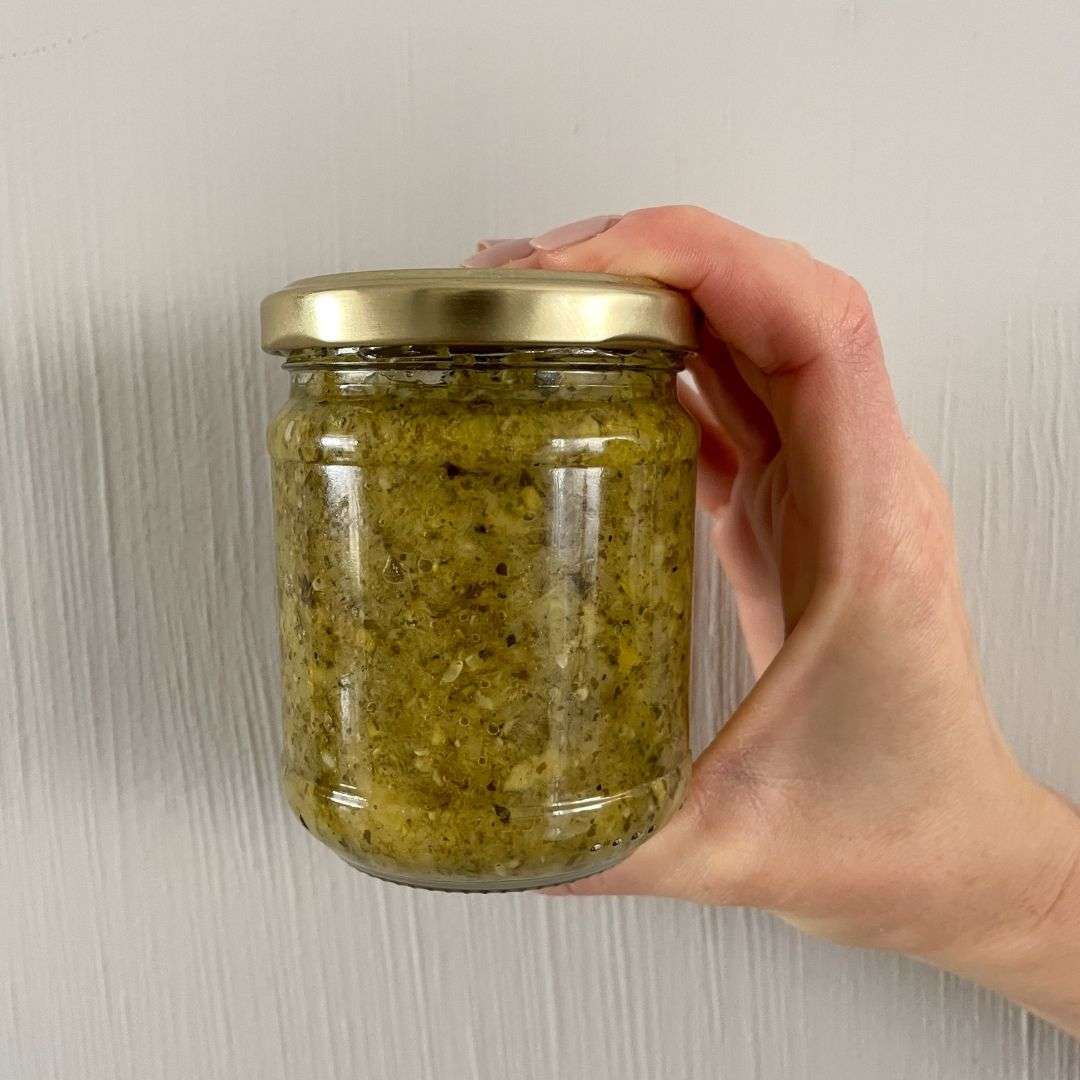  Foto Bruschetta diversa di zucchine e pomodori - 185 gr