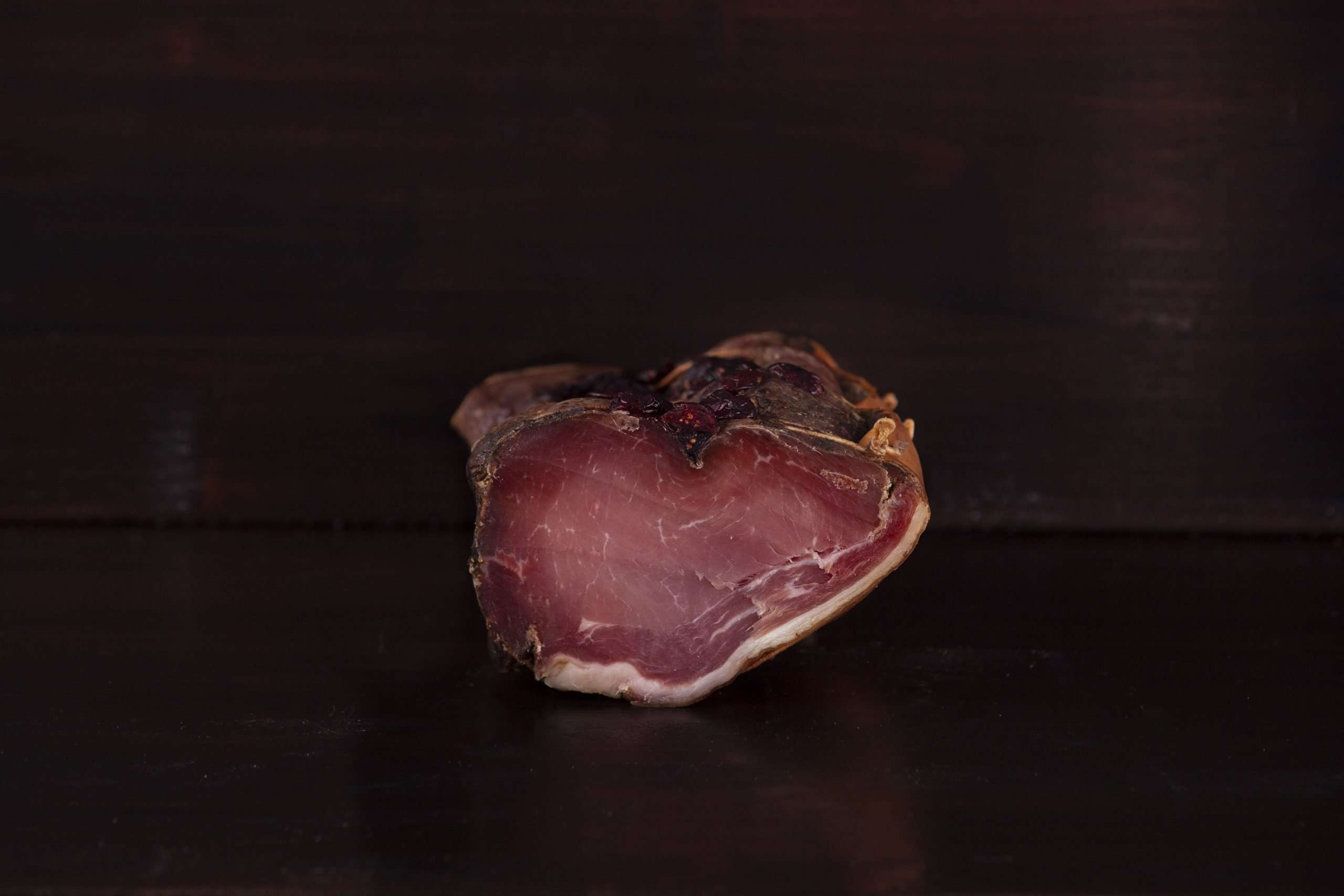  Foto SPECKINO AFFINATO ALLA GRAPPA DI MIRTILLI - Affettato - 150 g