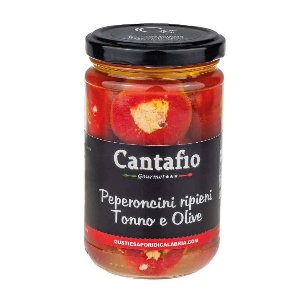  Foto Peperoncini ripieni di Tonno e Olive - 290g