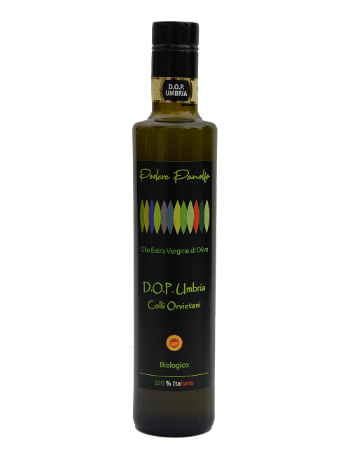  Foto Bottiglia Olio Extravergine d'Oliva Biologico DOP Umbria Colli Orvietani 2023 - 500 ml