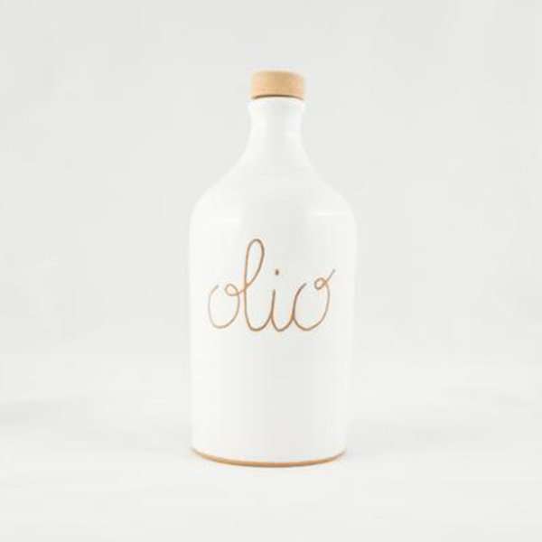  Foto Orcio di Ceramica scura Pugliese - 500 ml - bianco