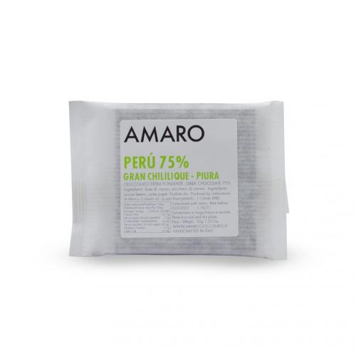  Foto Cioccolato fondente Amaro Perù 75% Piura Gran Chililique 35g
